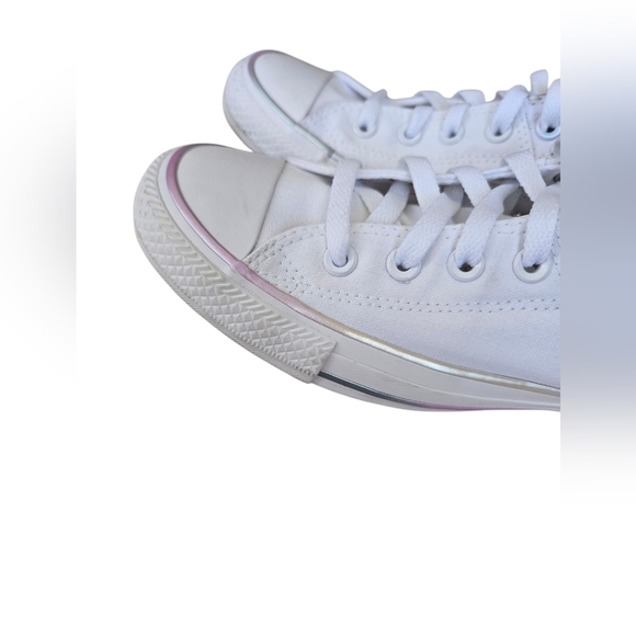 Converse Iridescent Women's White Sneakers Size 9 - Picture 4 of 8